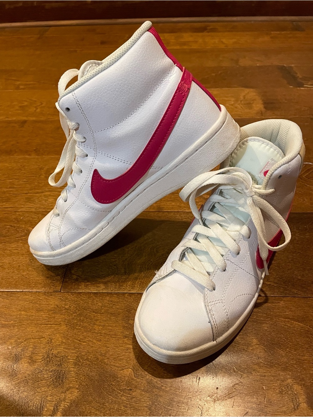 Nike Blazers Hot Pink &White High-Top Sneakers